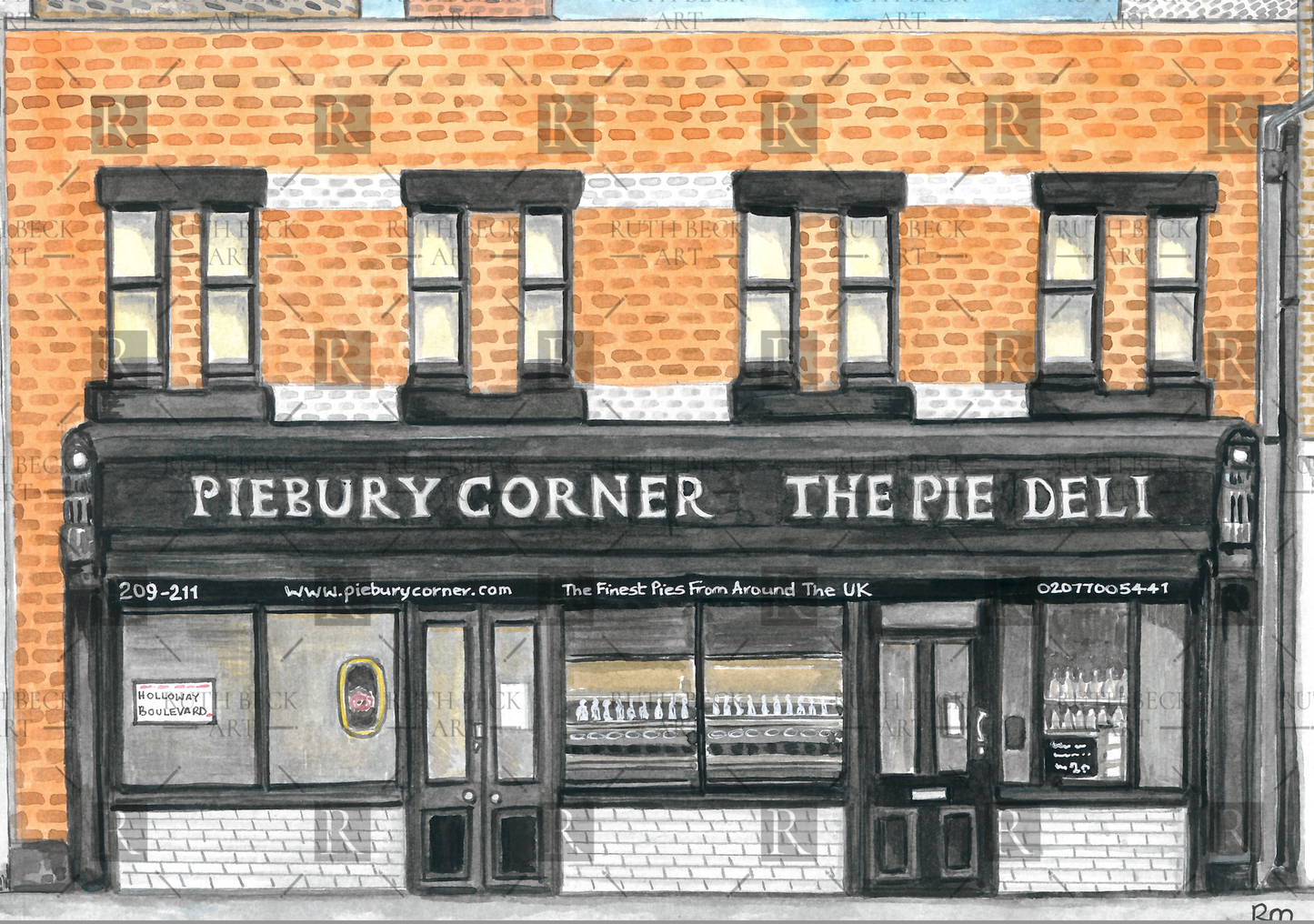 PIEBURY CORNER - PRINT