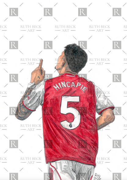 PIERO HINCAPIE - ARSENAL - PRINT