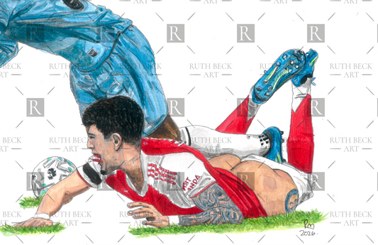 PIERO HINCAPIE PANTS DOWN - ARSENAL - PRINT
