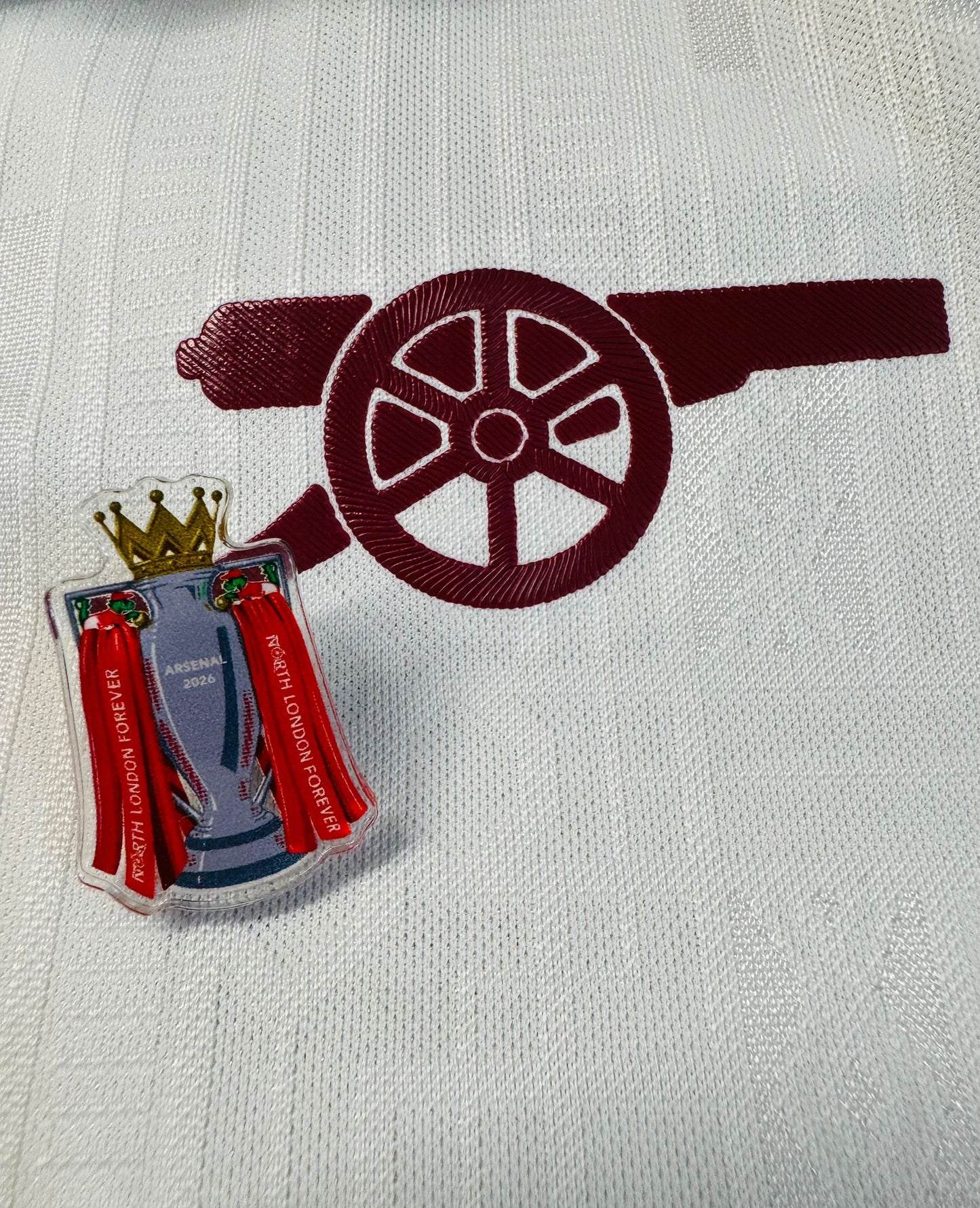 ARSENAL PREM TROPHY ACRYLIC BADGE - Custom Pin Badge