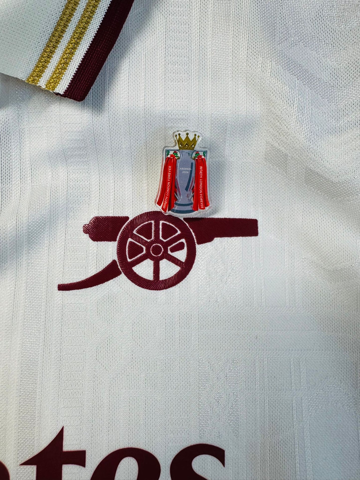 ARSENAL PREM TROPHY ACRYLIC BADGE - Custom Pin Badge