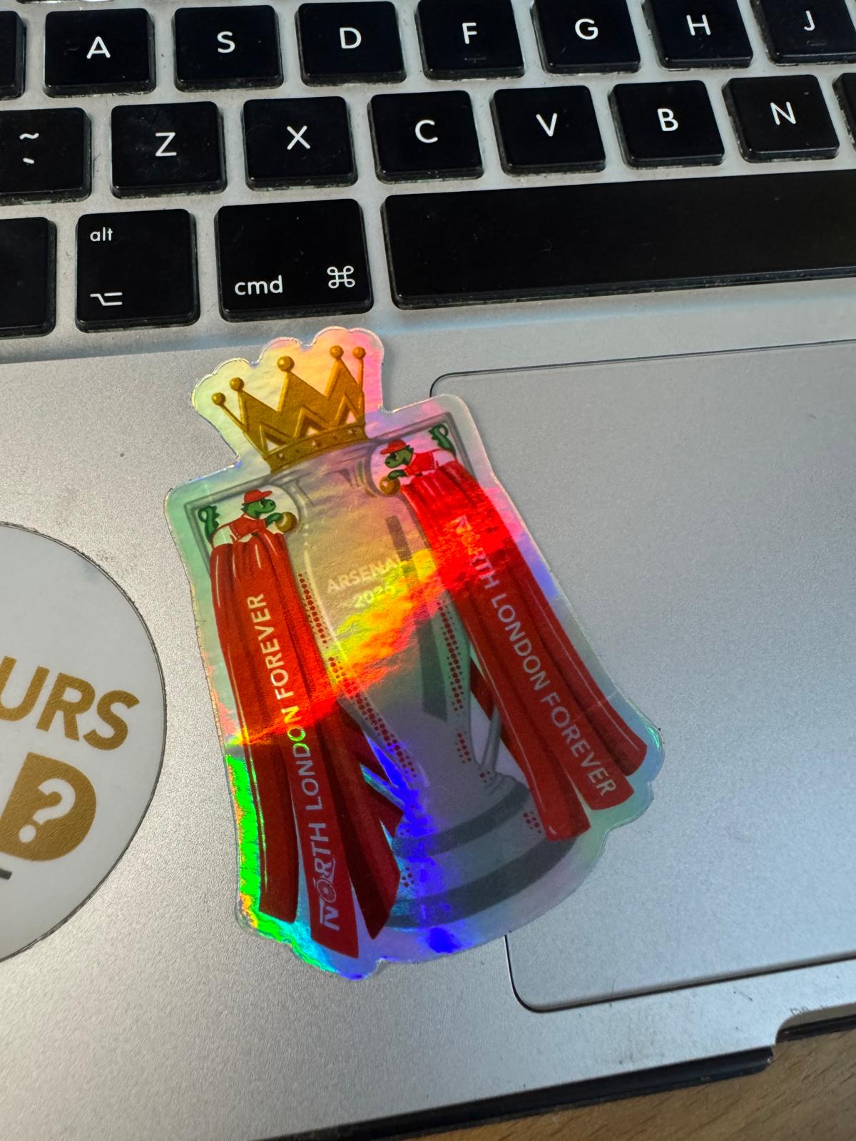 ARSENAL PREMIERSHIP TROPHY Holographic Sticker