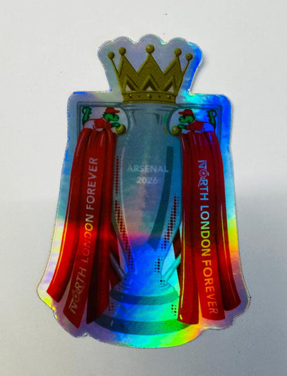 ARSENAL PREMIERSHIP TROPHY Holographic Sticker
