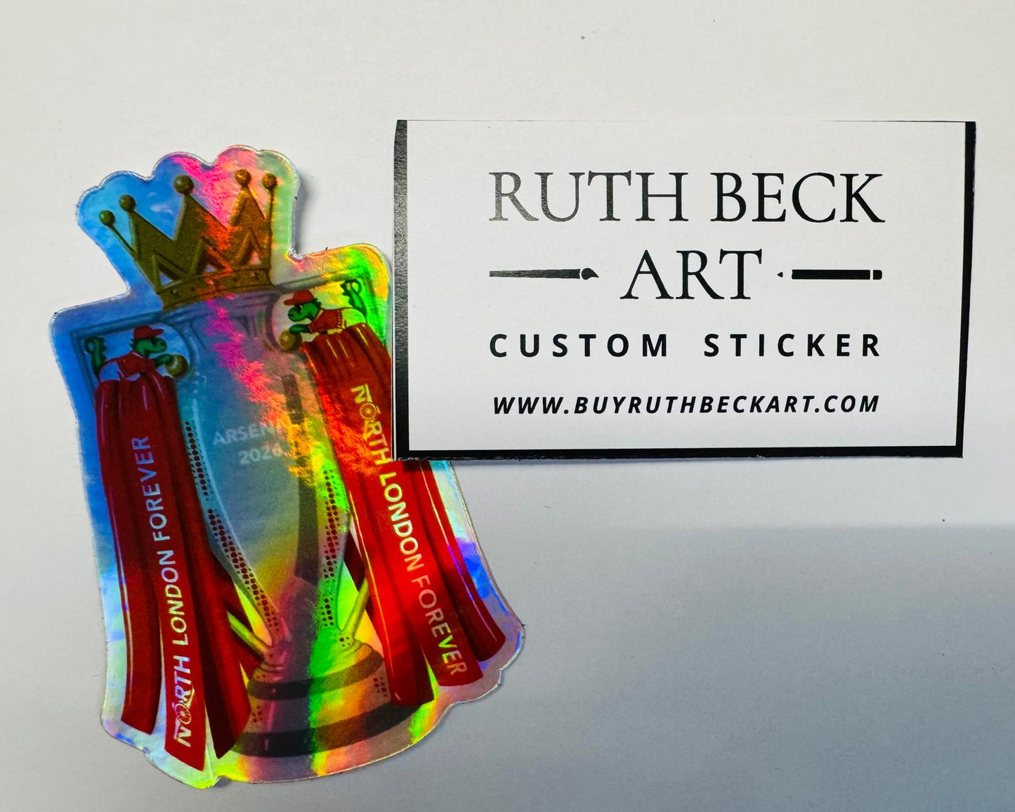 ARSENAL PREMIERSHIP TROPHY Holographic Sticker