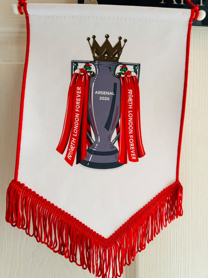 ARSENAL PREMIER LEAGUE TROPHY PENNANT