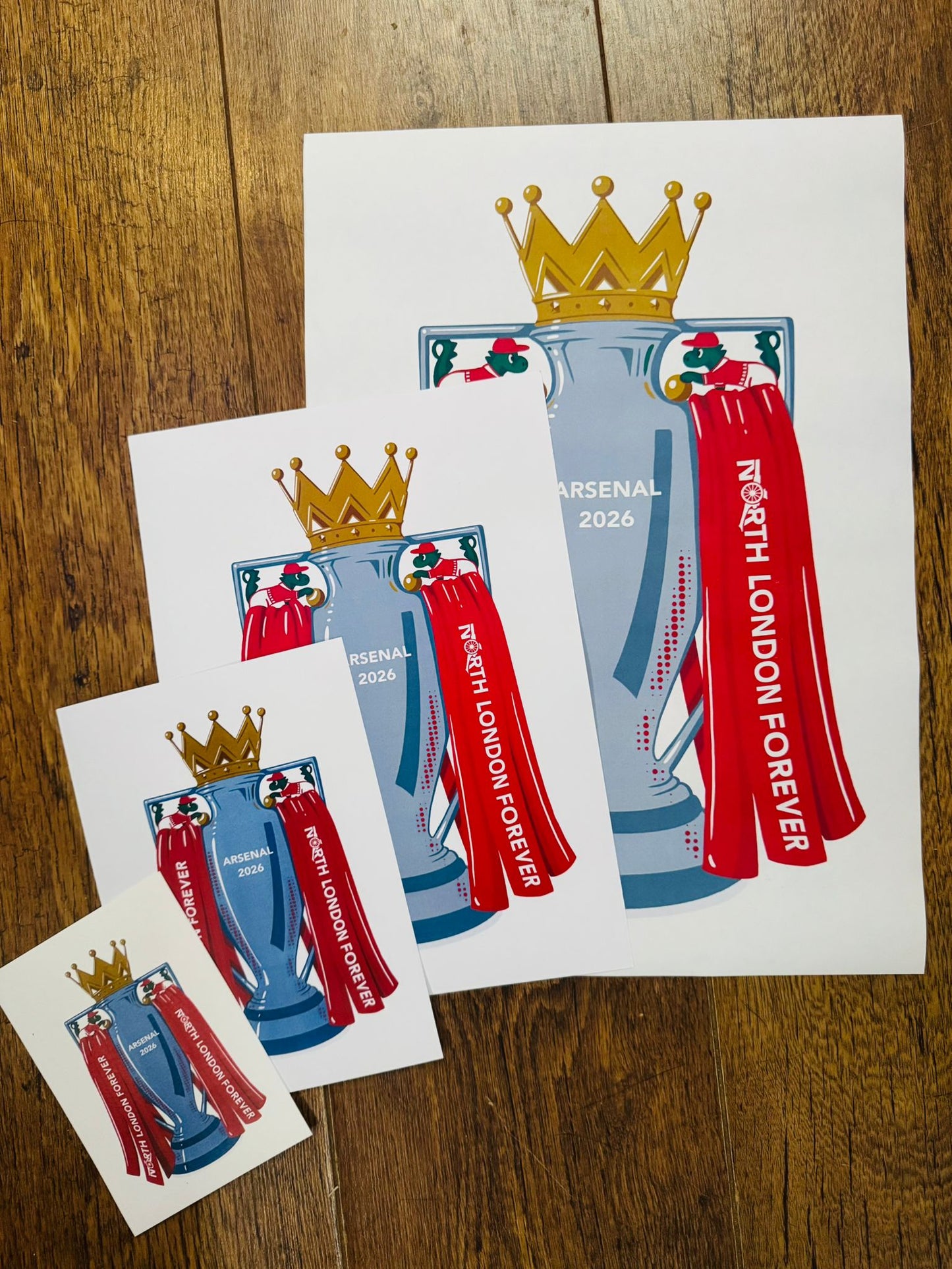 ARSENAL PREMIERSHIP TROPHY CHAMPIONS - PRINT