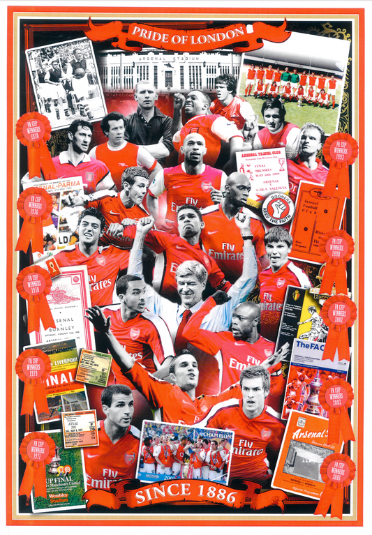 ARSENAL PRIDE OF LONDON A3 POSTER