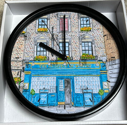 PROSPECT OF WHITBY PUB - CLOCK