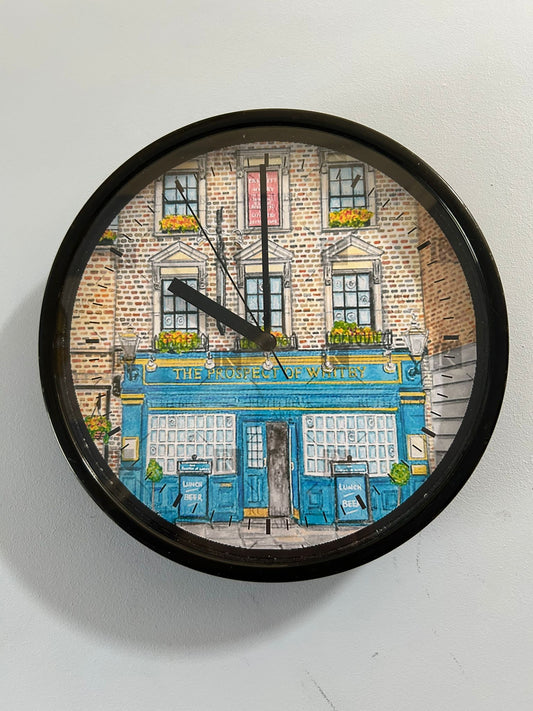PROSPECT OF WHITBY PUB - CLOCK