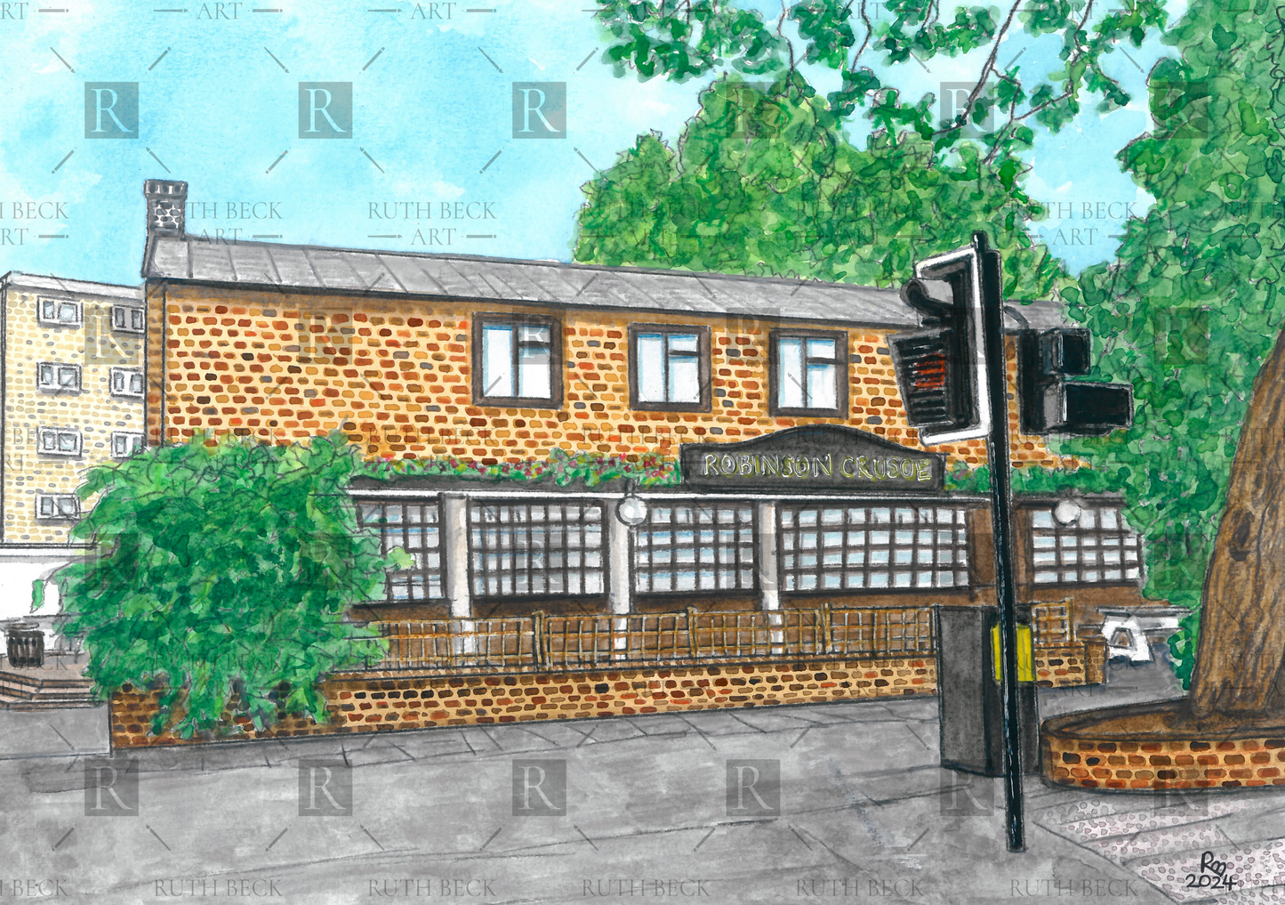 ROBINSON CRUSOE PUB - PRINT