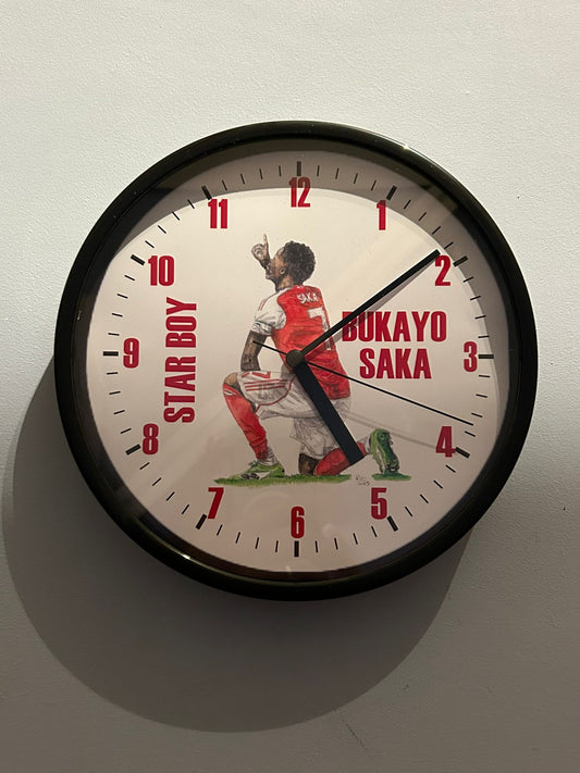 BUKAYO SAKA 100 GOAL CELEBRATION - ARSENAL - CLOCK