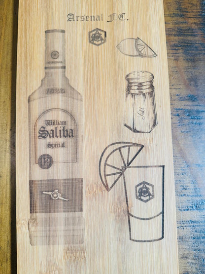 SALIBA TEQUILA WOODEN BOARD Charity Donation from Sale.