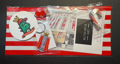 SECRET SANTA SMALL BAG - By Ruth Beck Art