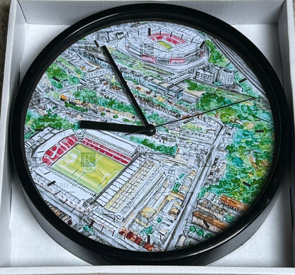 ARSENAL STADIUMS - AERIAL - CLOCK