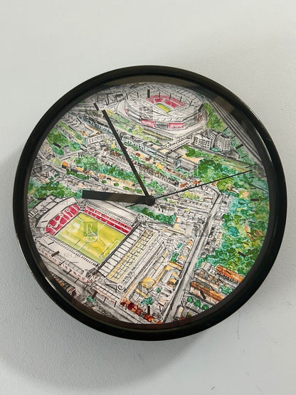 ARSENAL STADIUMS - AERIAL - CLOCK