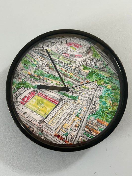 ARSENAL STADIUMS - AERIAL - CLOCK
