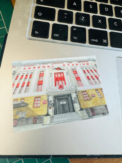 THE ARSENAL STADIUM - HIGHBURY - Vinyl Sticker