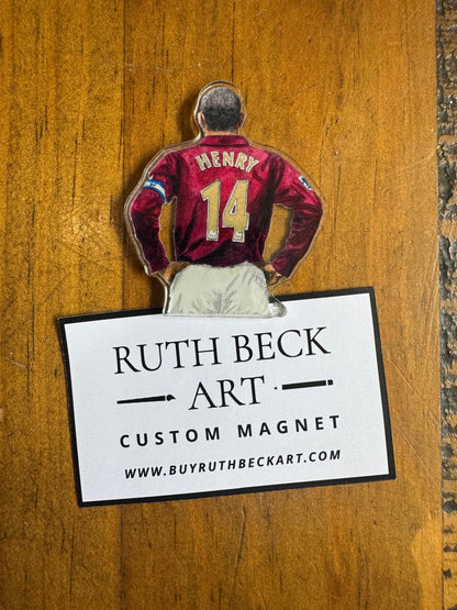 THIERRY HENRY PAINTING - ACRYLIC MAGNET
