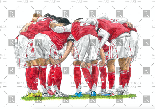 ARSENAL TEAM GROUP - TOGETHER WE'RE STRONGER - PRINT