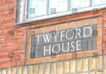 TWYFORD HOUSE SIGN - PRINT