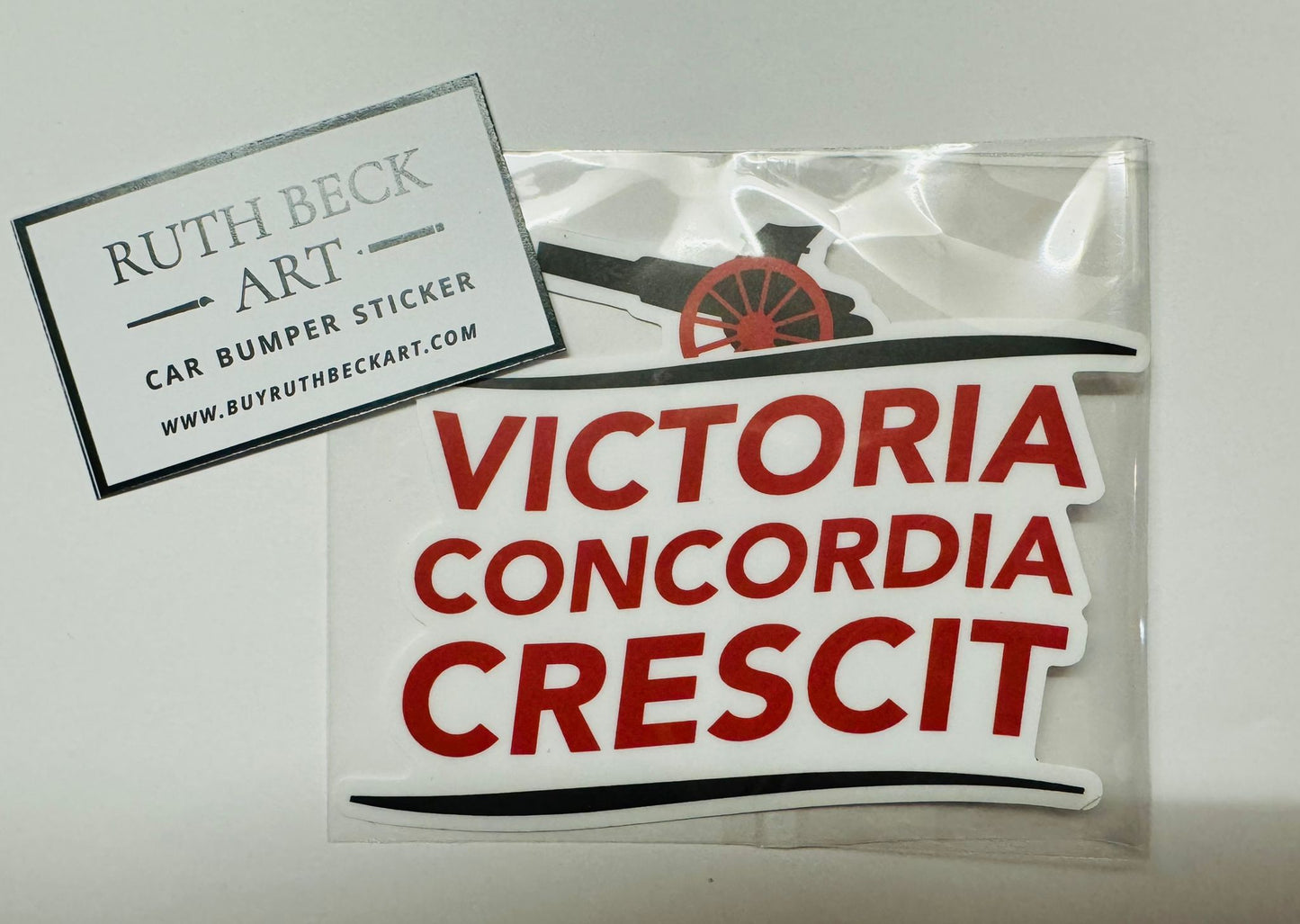 Victoria Concordia Crescit - Vinyl Car Sticker