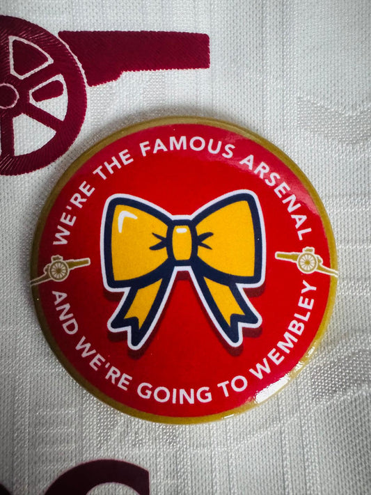 ARSENAL WEMBLEY BADGE - Large 57mm Button Badge