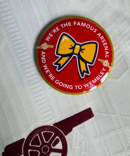 ARSENAL WEMBLEY BADGE - Large 57mm Button Badge