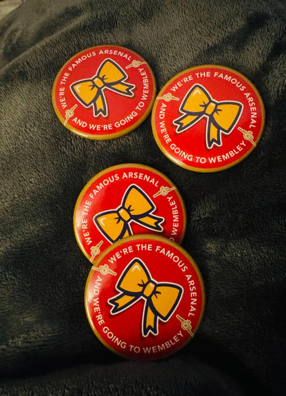 ARSENAL WEMBLEY BADGE - Large 57mm Button Badge