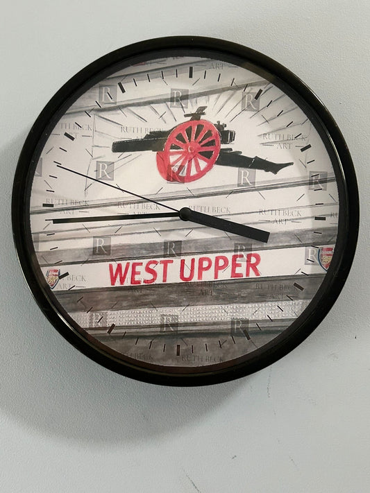 ARSENAL WEST UPPER STAND CANNON - HIGHBURY - CLOCK