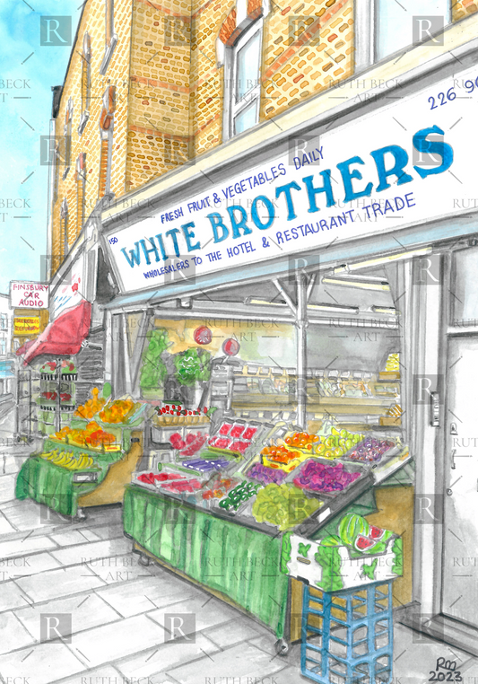 WHITE BROTHERS GREENGROCERS - PRINT