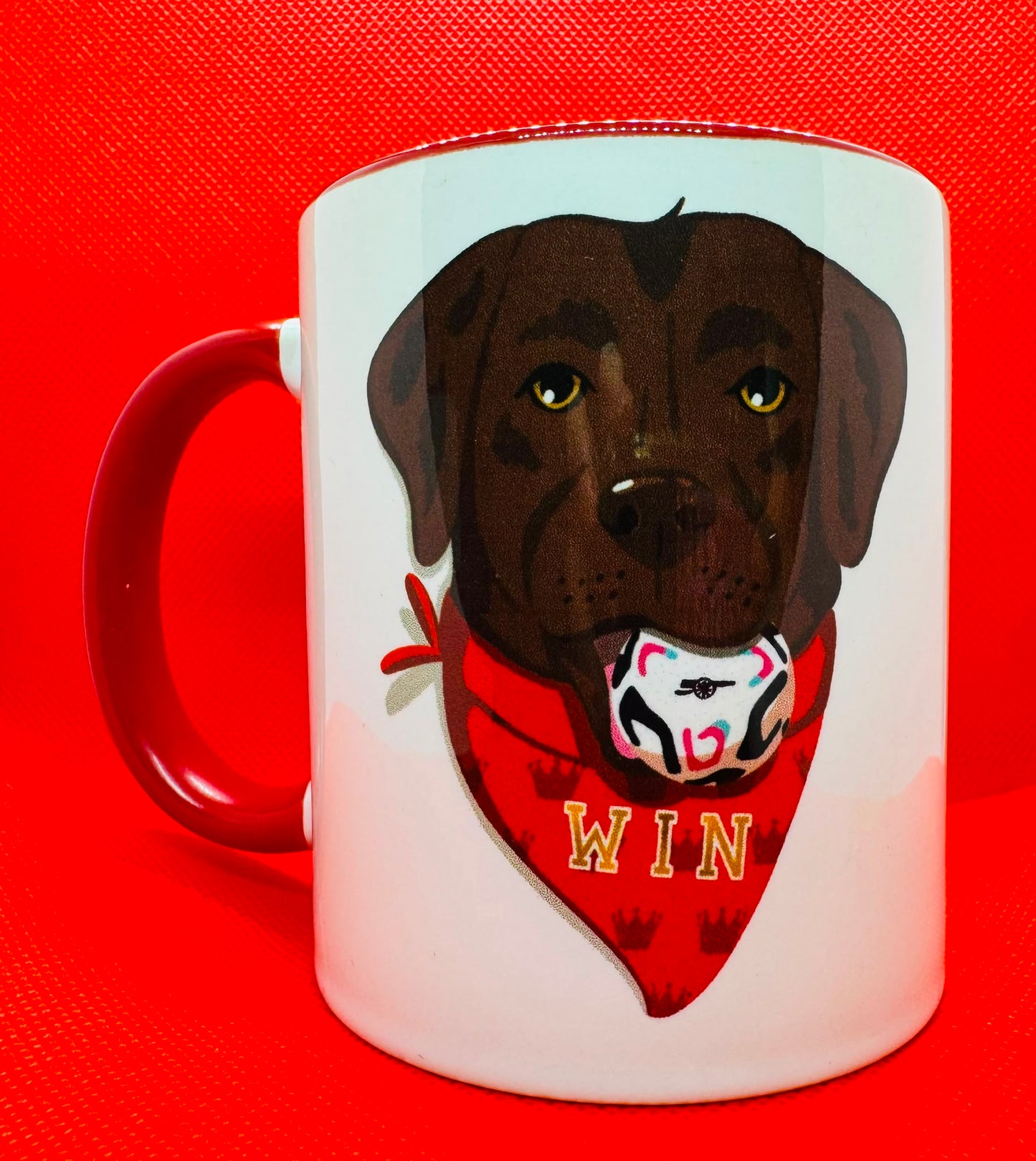 WIN THE DOG 11oz CERAMIC MUG - ARSENAL