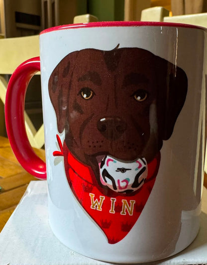 WIN THE DOG 11oz CERAMIC MUG - ARSENAL