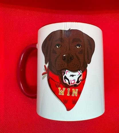 WIN THE DOG 11oz CERAMIC MUG - ARSENAL