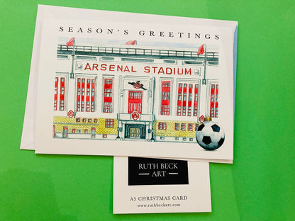 CHRISTMAS CARD - Arsenal Stadium - A5 Blank card & envelope