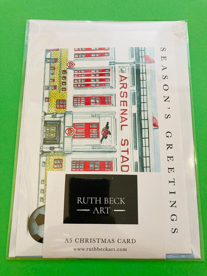 CHRISTMAS CARD - Arsenal Stadium - A5 Blank card & envelope