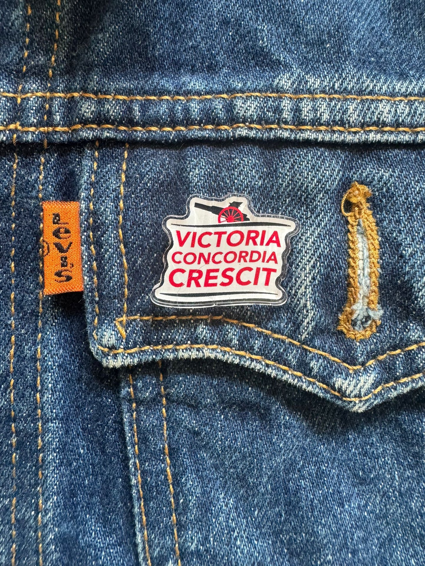 Victoria Concordia Crescit - Custom Pin Badge