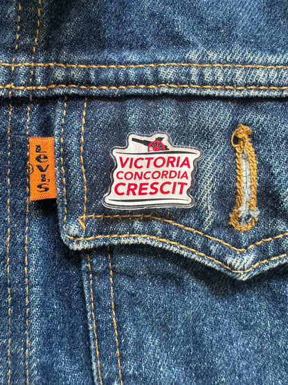 Victoria Concordia Crescit - Custom Pin Badge