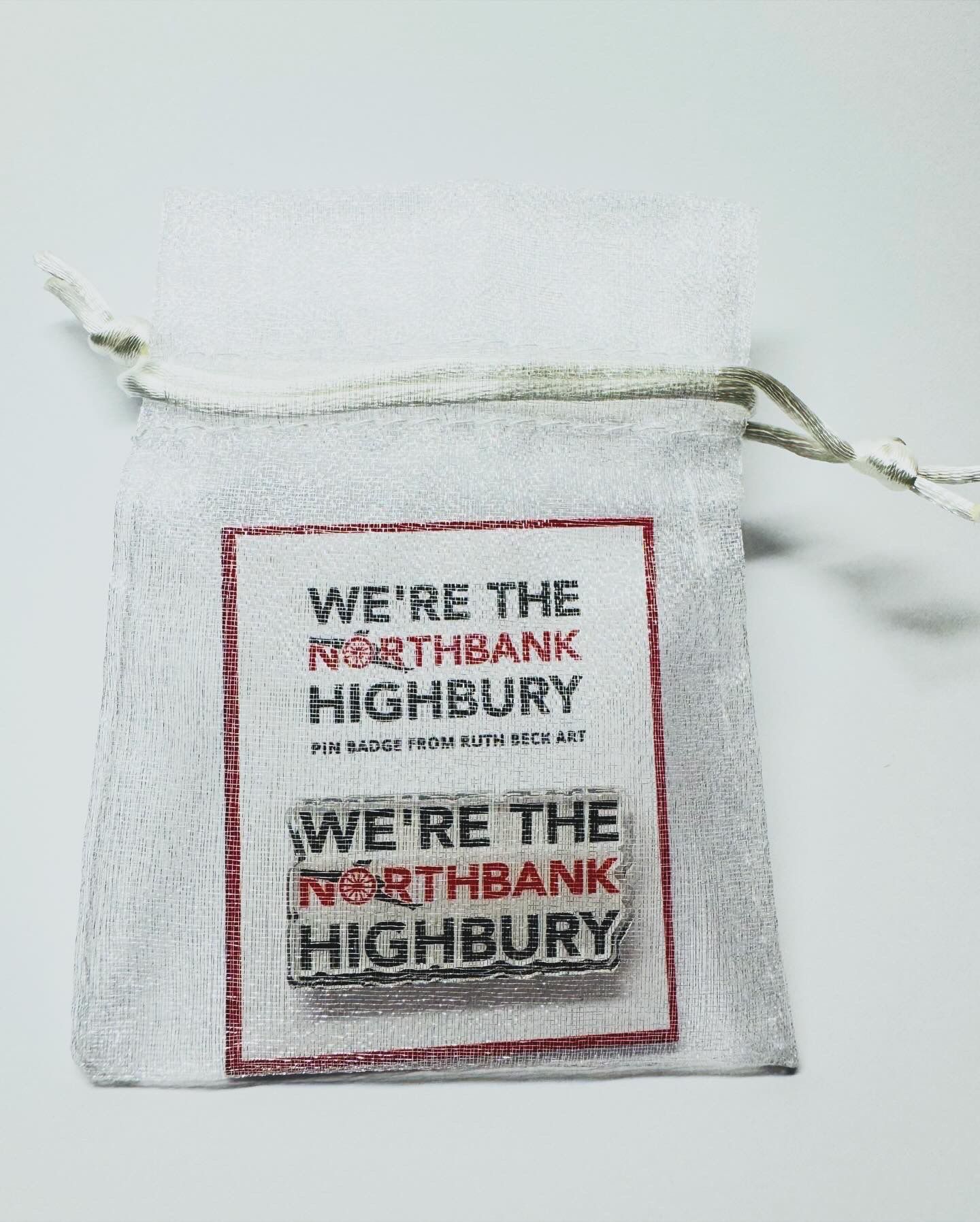We're The Northbank Highbury - Custom Pin Badge