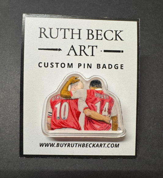 BERGKAMP & HENRY - Custom Pin Badge