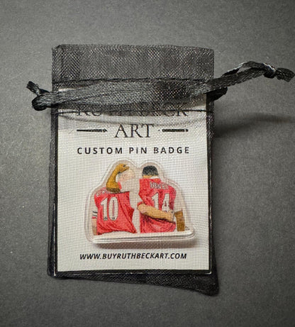 BERGKAMP & HENRY - Custom Pin Badge