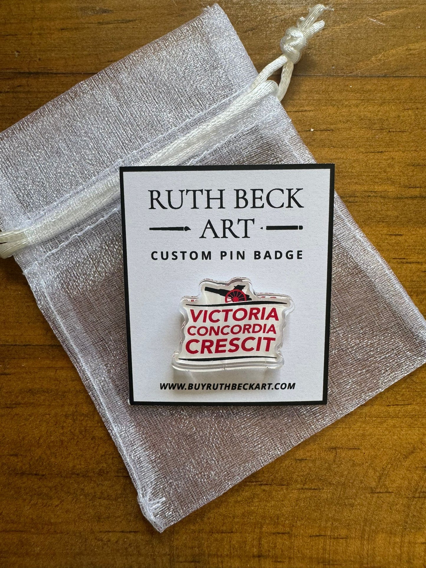 Victoria Concordia Crescit - Custom Pin Badge