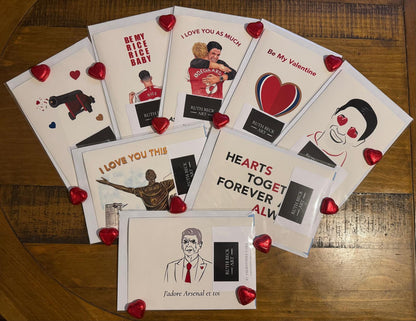 VALENTINES CARD - BE MY VALENTINE - A5 Blank card & envelope