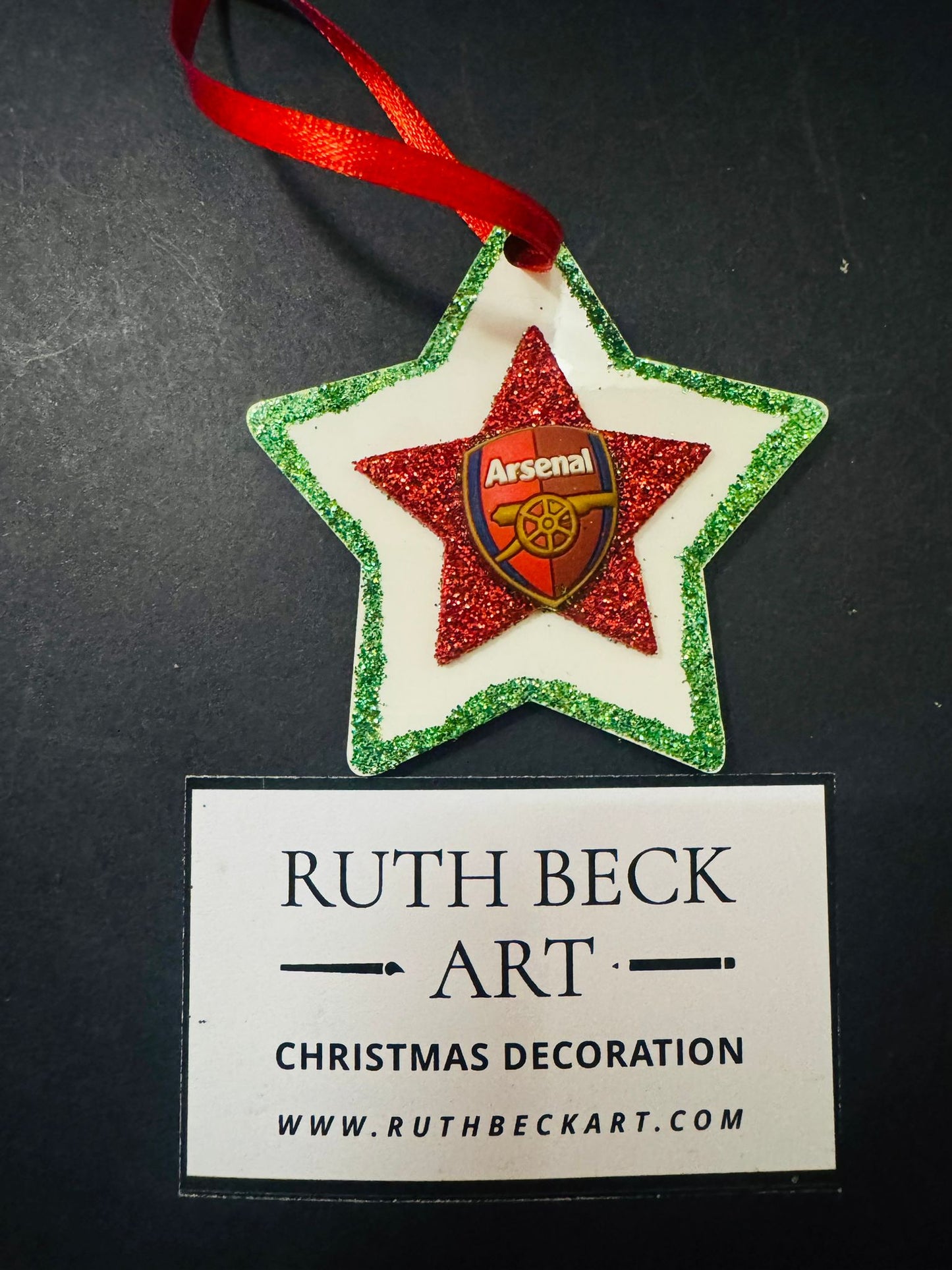 ARSENAL CHRISTMAS TREE DECORATION - HANDMADE