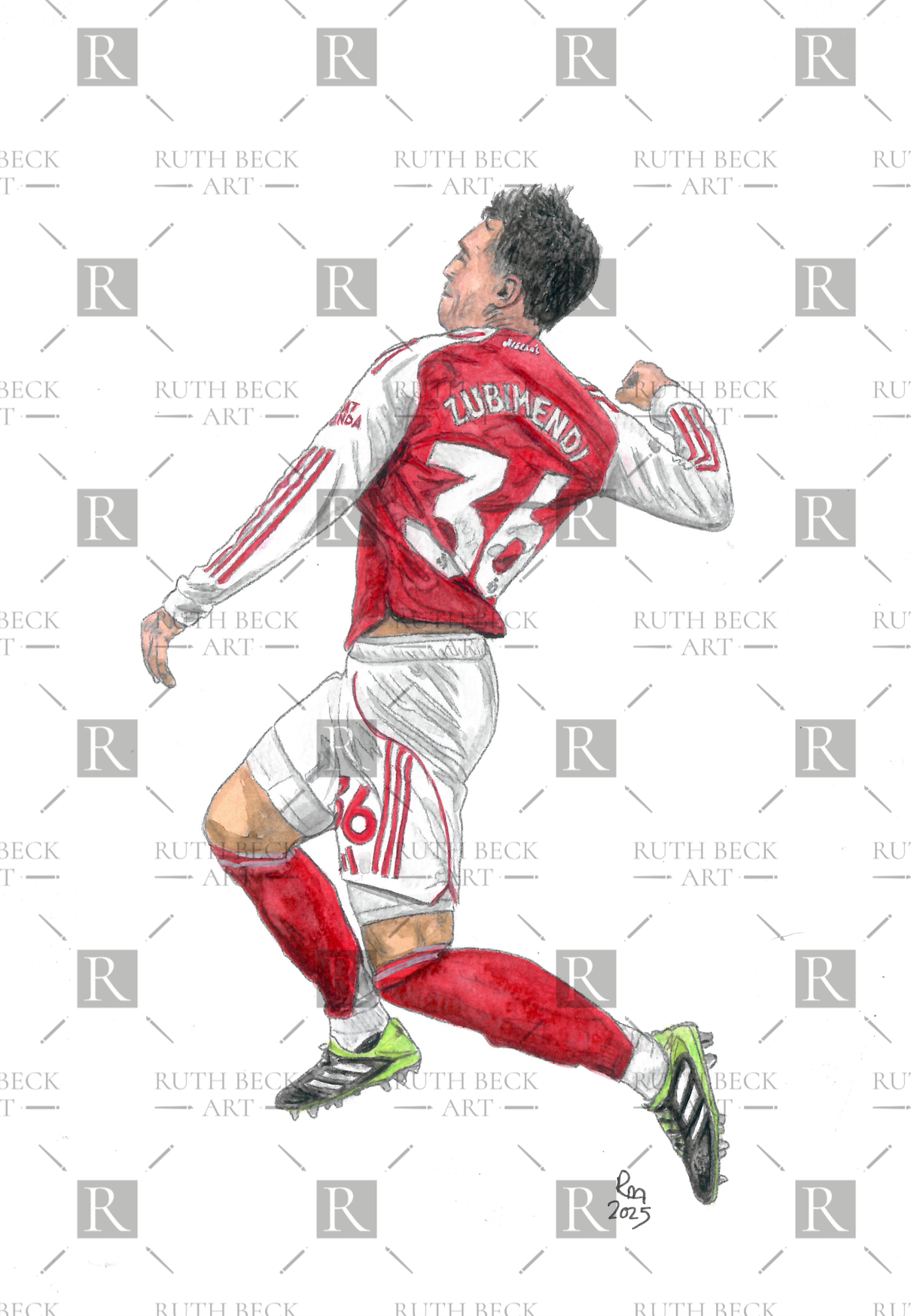 MARTIN ZUBIMENDI CELEBRATING - PRINT