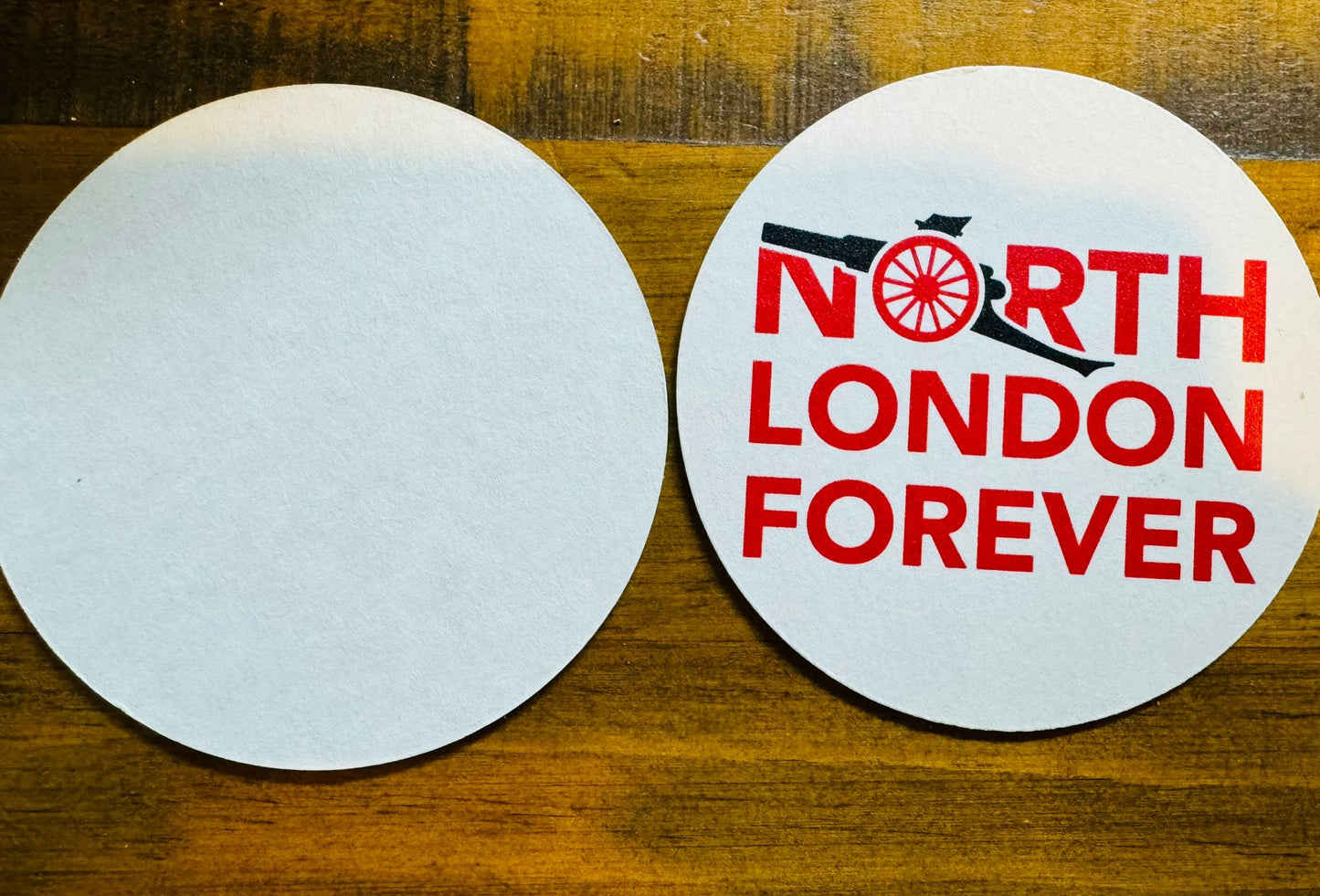 North London Forever - Custom Card Coasters x 2