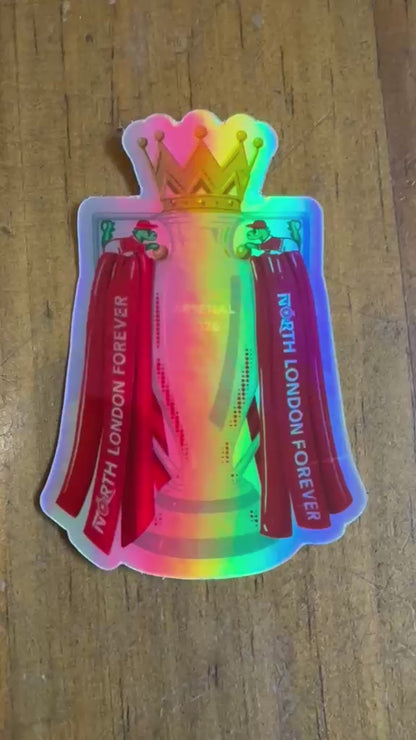 ARSENAL PREMIERSHIP TROPHY Holographic Sticker