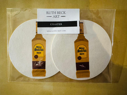 SALIBA TEQUILA - Custom Card Coasters x 2